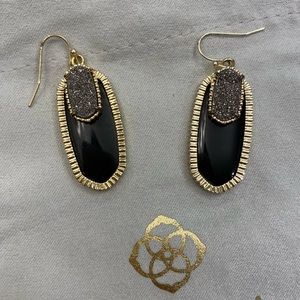 ✨Retired Kendra Scott Earrings | black + drusy